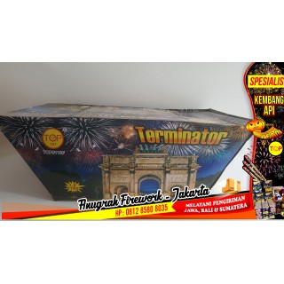 Kembang Api Cake TOP Terminator 118s 1,2" [Fan Shape]